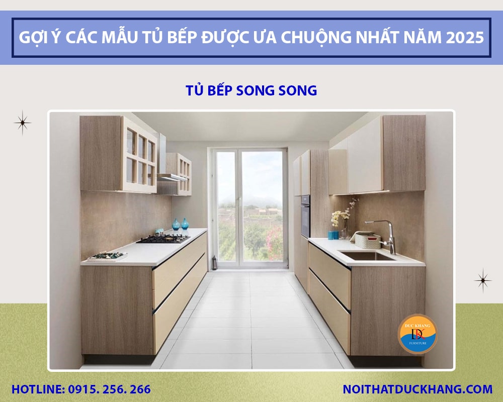 Tủ bếp song song Tủ bếp song song