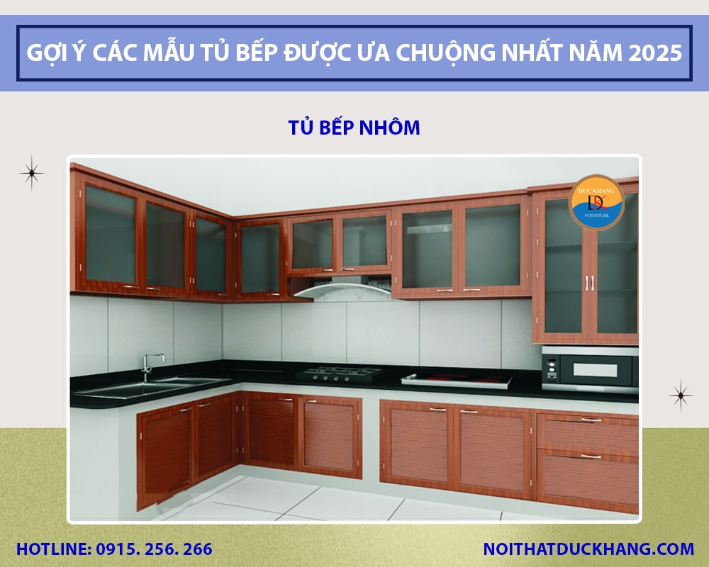 Đối với tủ bếp nhôm Đối với tủ bếp nhôm