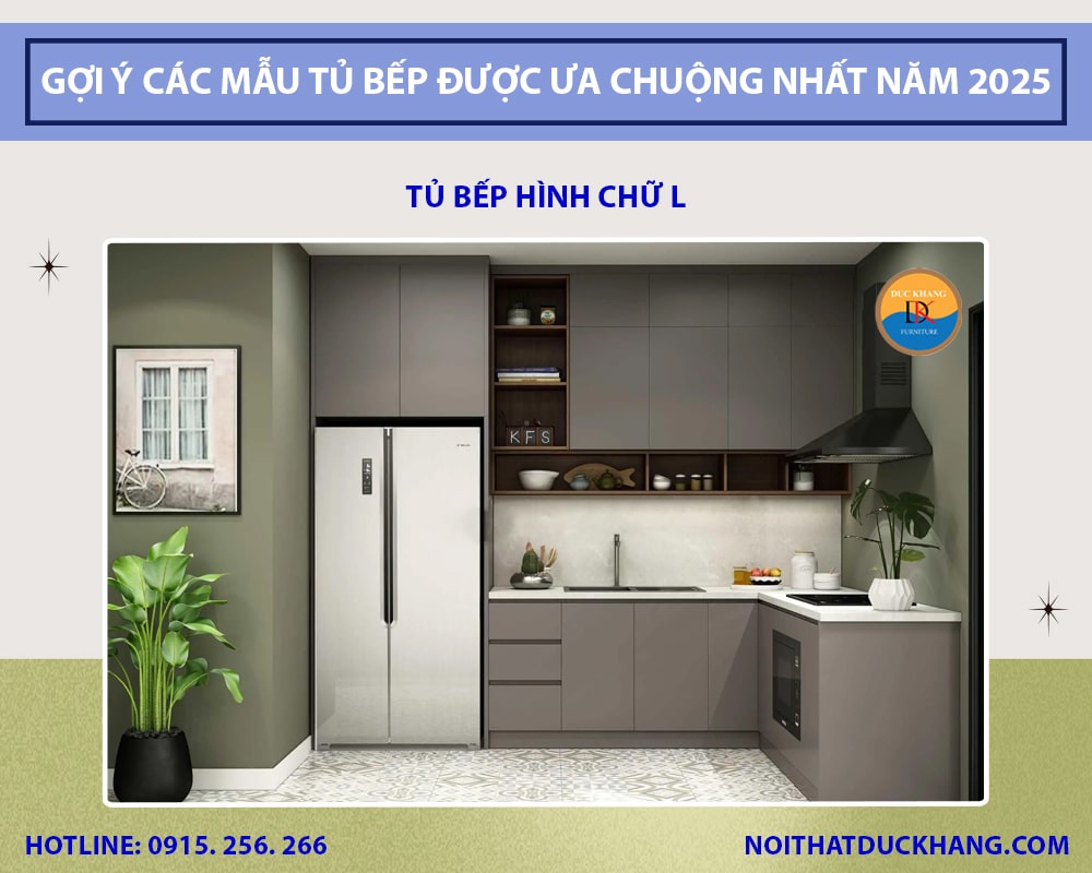 Tủ bếp hình chữ L Tủ bếp hình chữ L