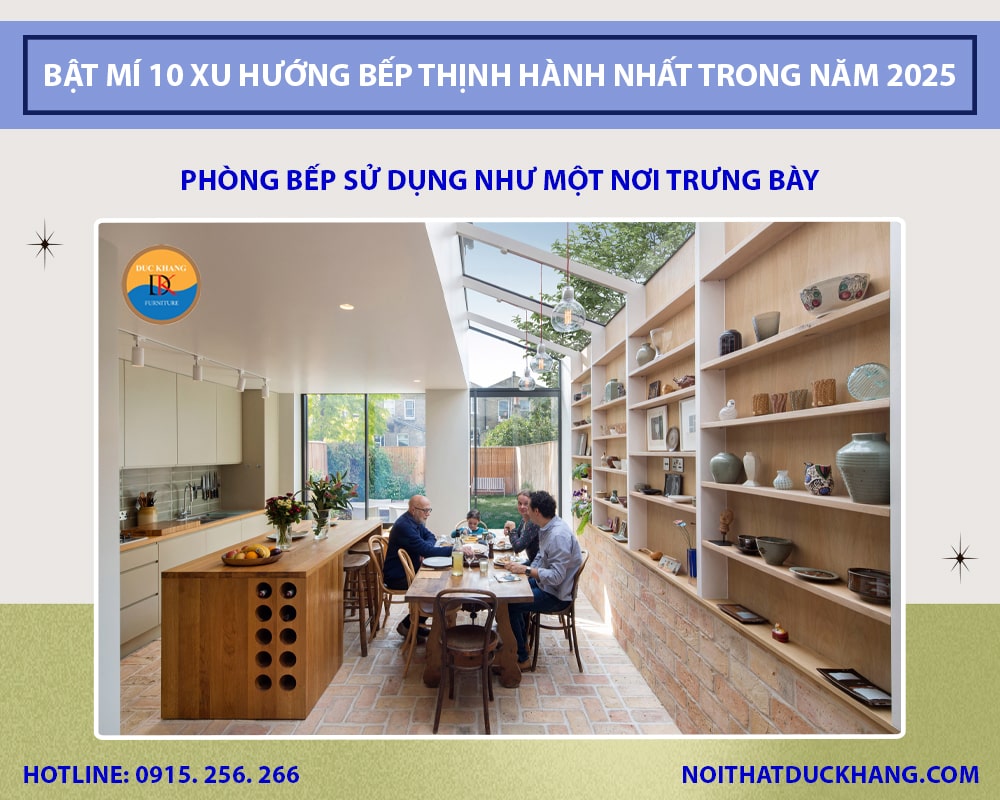 Phòng bếp sử dụng như một nơi trưng bày Phòng bếp sử dụng như một nơi trưng bày