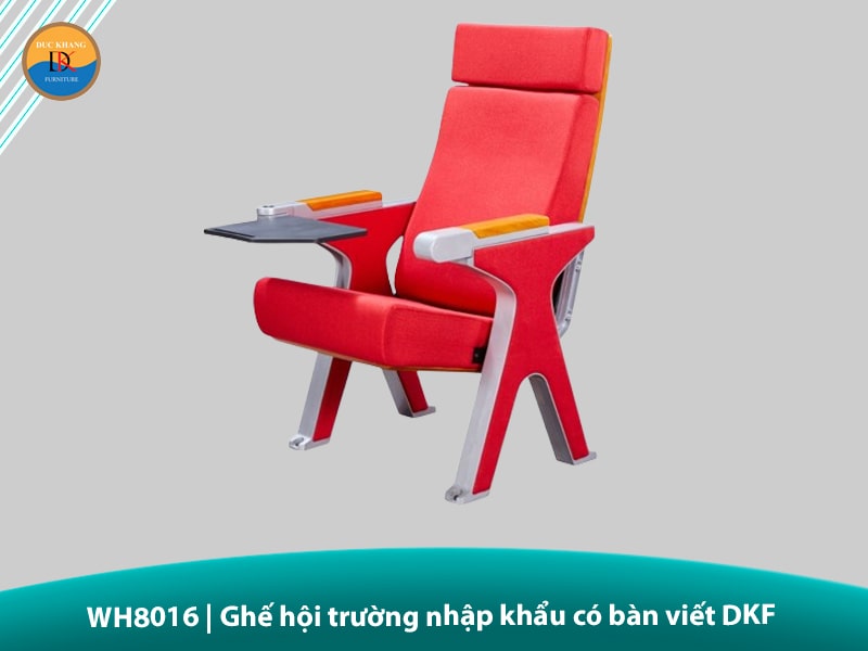 WH8016 | Ghế hội trường nhập khẩu có bàn viết DKF