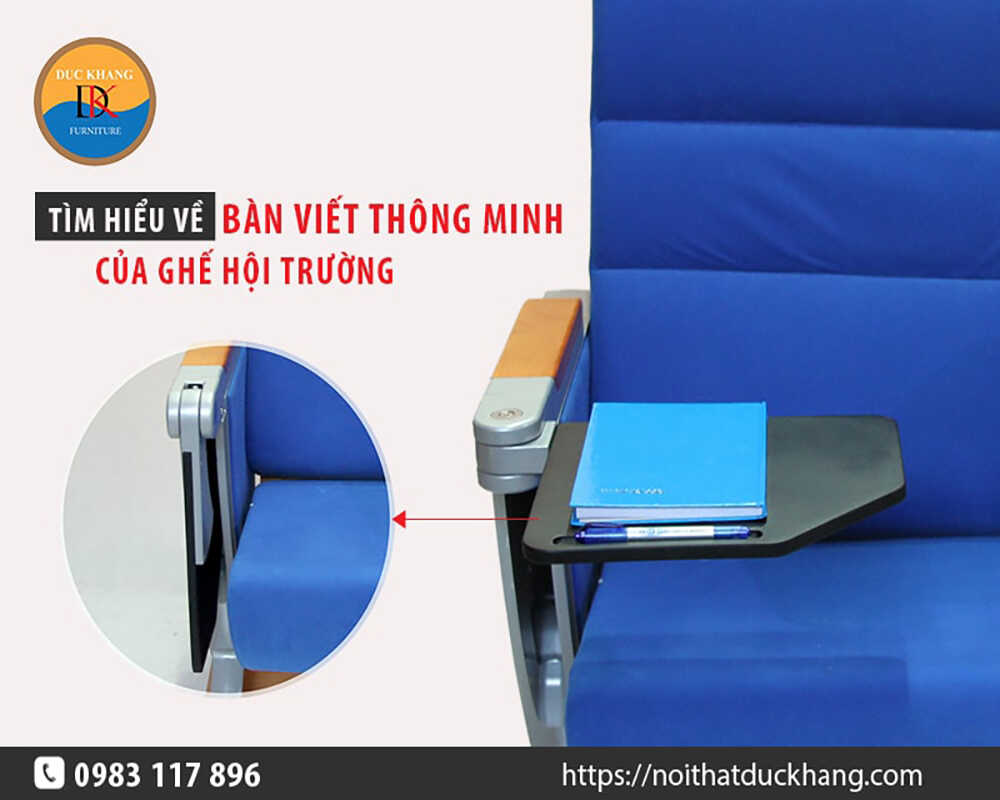 Tìm hiểu về bàn viết thông minh của ghế hội trường