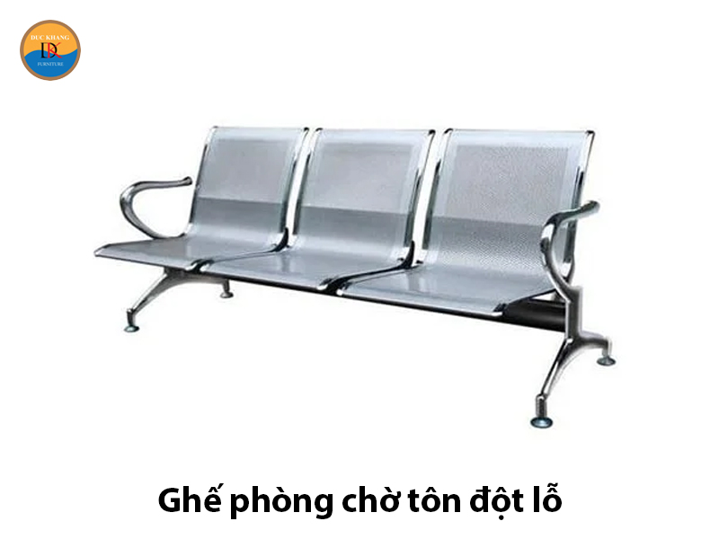 Ghế phòng chờ tôn đột lỗ bền bỉ, chống trầy xước