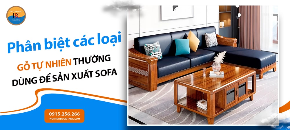 Phân biệt các loại gỗ tự nhiên thường dùng để sản xuất sofa