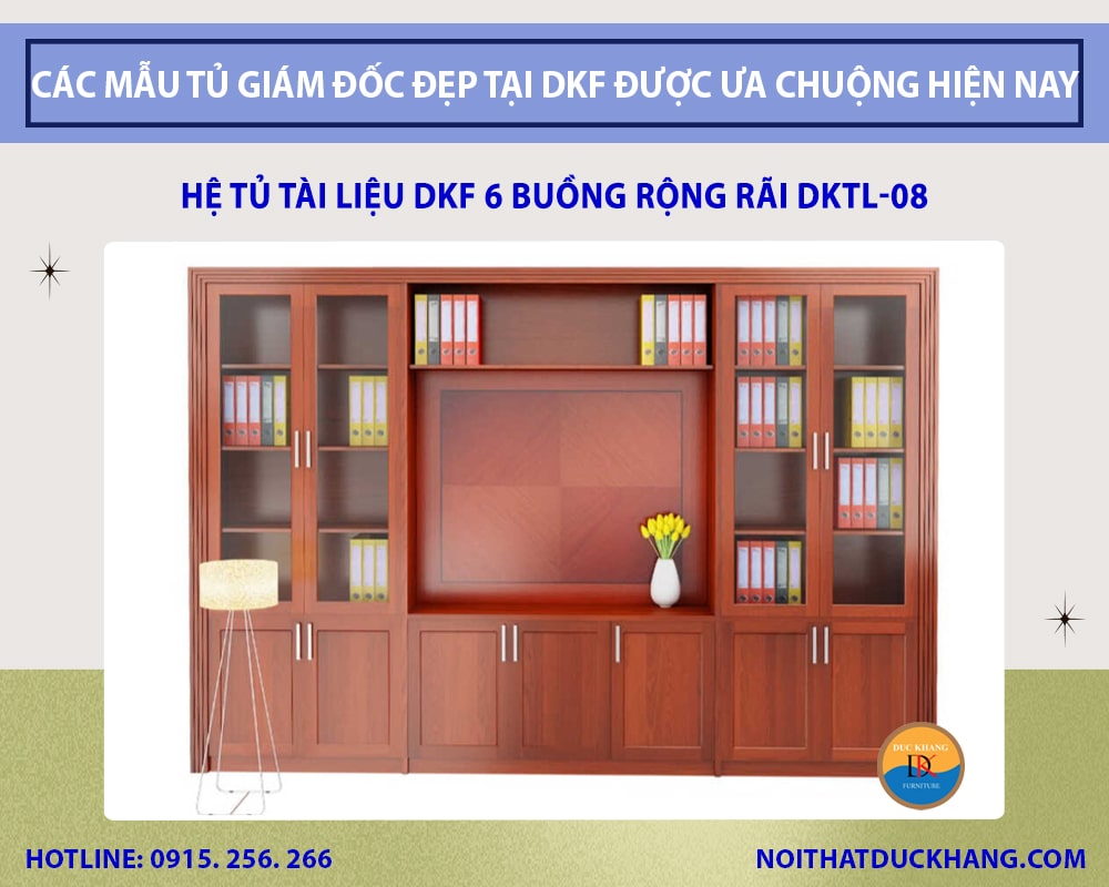 Hệ tủ tài liệu DKF 6 buồng rộng rãi DKTL-08 Hệ tủ tài liệu DKF 6 buồng rộng rãi DKTL-08