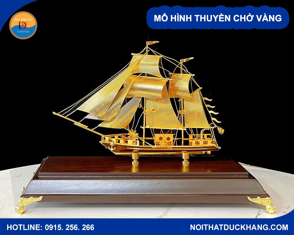 Mô hình thuyền chở vàng Mô hình thuyền chở vàng