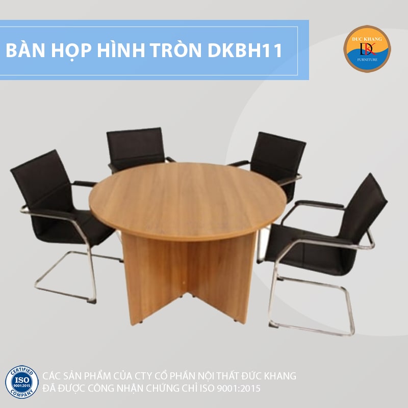 Bàn họp hình tròn DKF 3-6 chỗ ngồi DKBH11