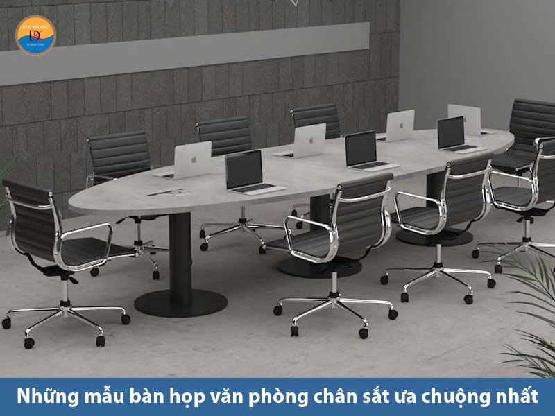 Những mẫu bàn họp văn phòng chân sắt ưa chuộng