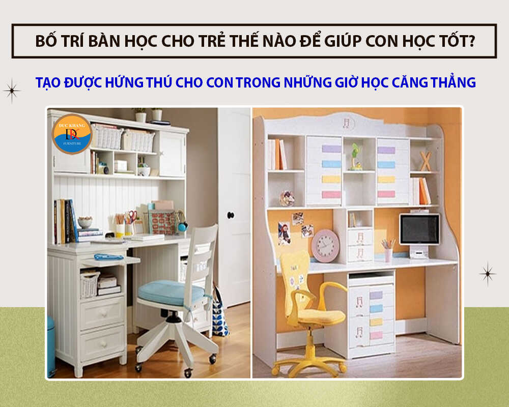 Lựa chọn màu sắc cho góc học tập