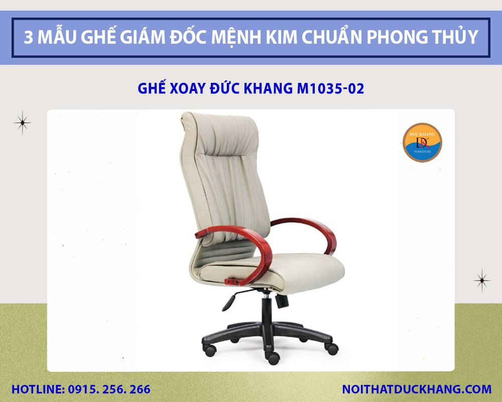 Ghế xoay mệnh Kim Đức Khang M1035-02