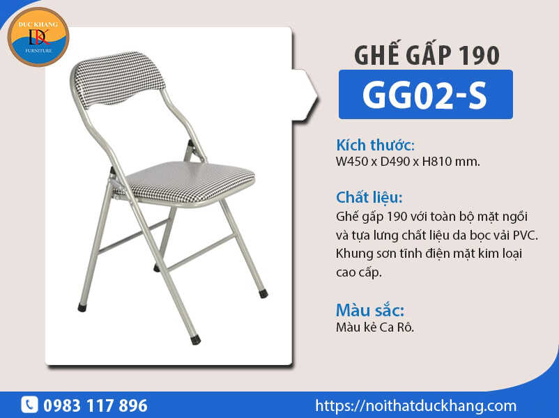 Review 7 mẫu ghế gấp 190 bán chạy nhất năm 2024