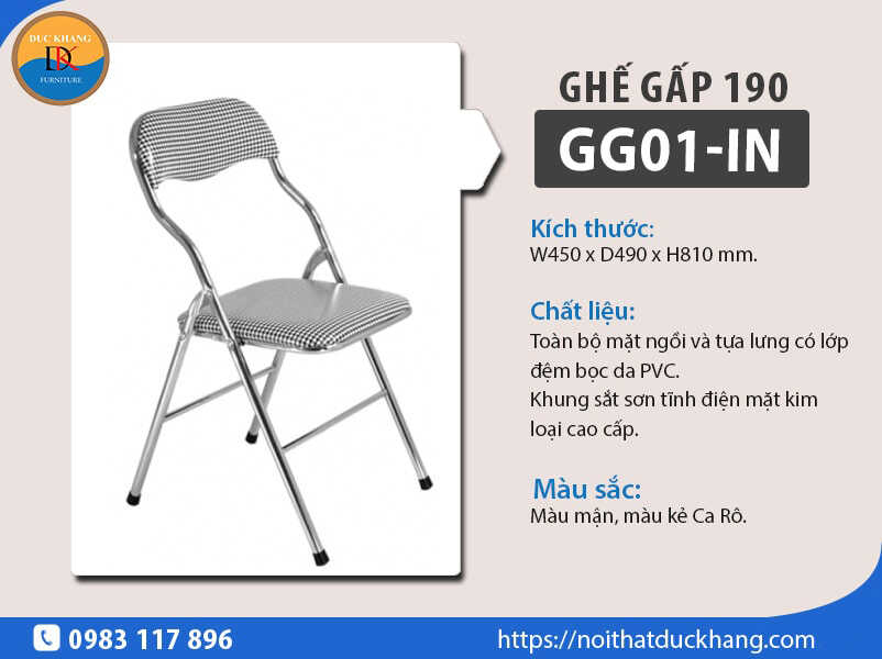 Review 7 mẫu ghế gấp 190 bán chạy nhất năm 2024