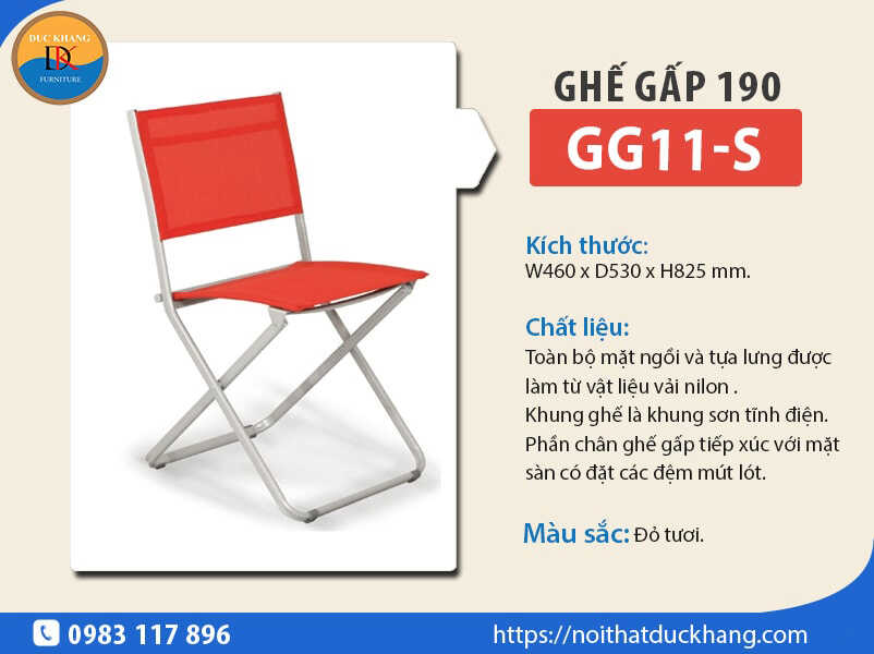 Review 7 mẫu ghế gấp 190 bán chạy nhất năm 2024