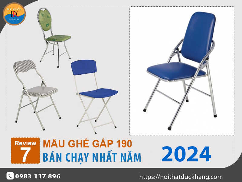 Review 7 mẫu ghế gấp 190 bán chạy nhất năm 2024