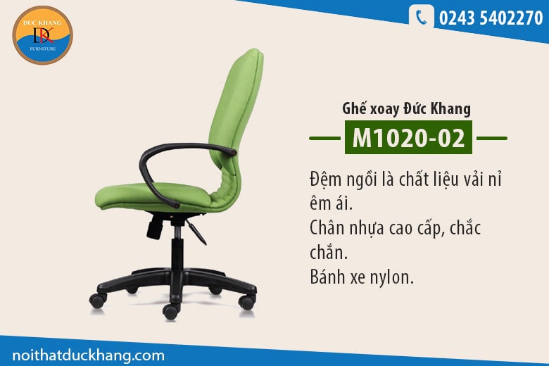 6 mẫu ghế xoay văn phòng giá 1 - 1,5 triệu đồng được ưa chuộng