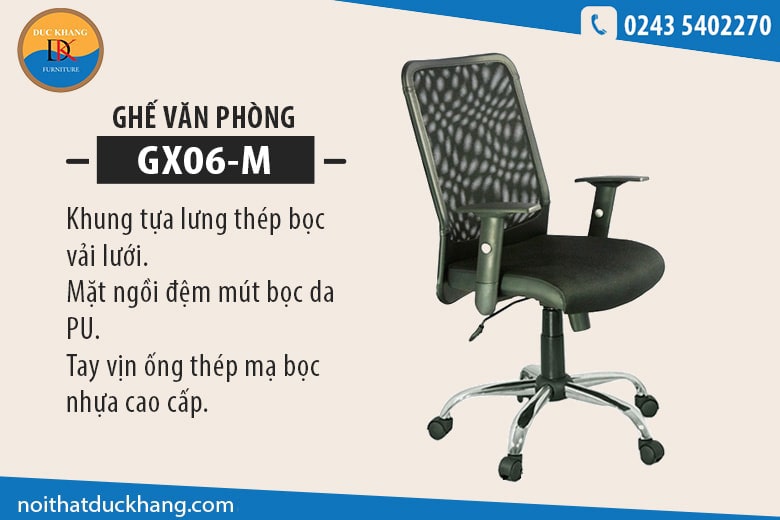 6 mẫu ghế xoay văn phòng giá 1 - 1,5 triệu đồng được ưa chuộng