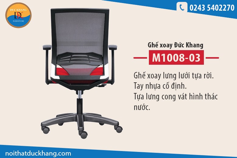 6 mẫu ghế xoay văn phòng giá 1 - 1,5 triệu đồng được ưa chuộng