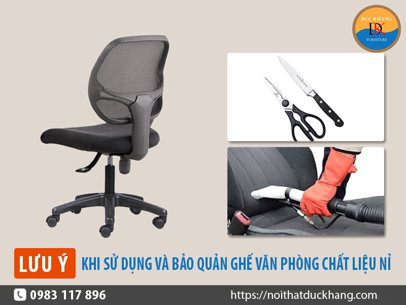 7 lưu ý khi sử dụng và bảo quản ghế văn phòng chất liệu nỉ