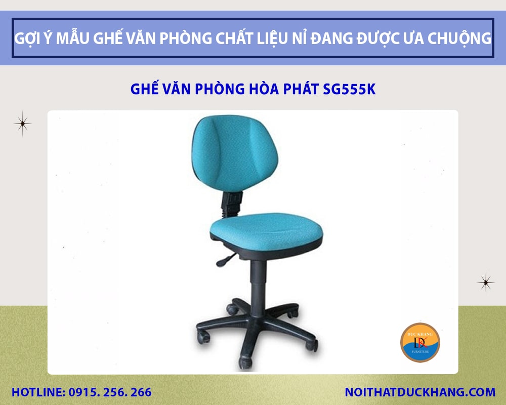 Ghế văn phòng Hòa Phát SG555K Ghế văn phòng Hòa Phát SG555K