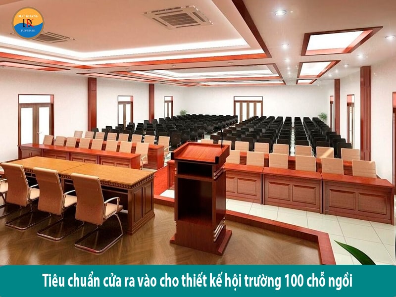 Tiêu chuẩn thiết kế hội trường 100 chỗ ngồi khoa học