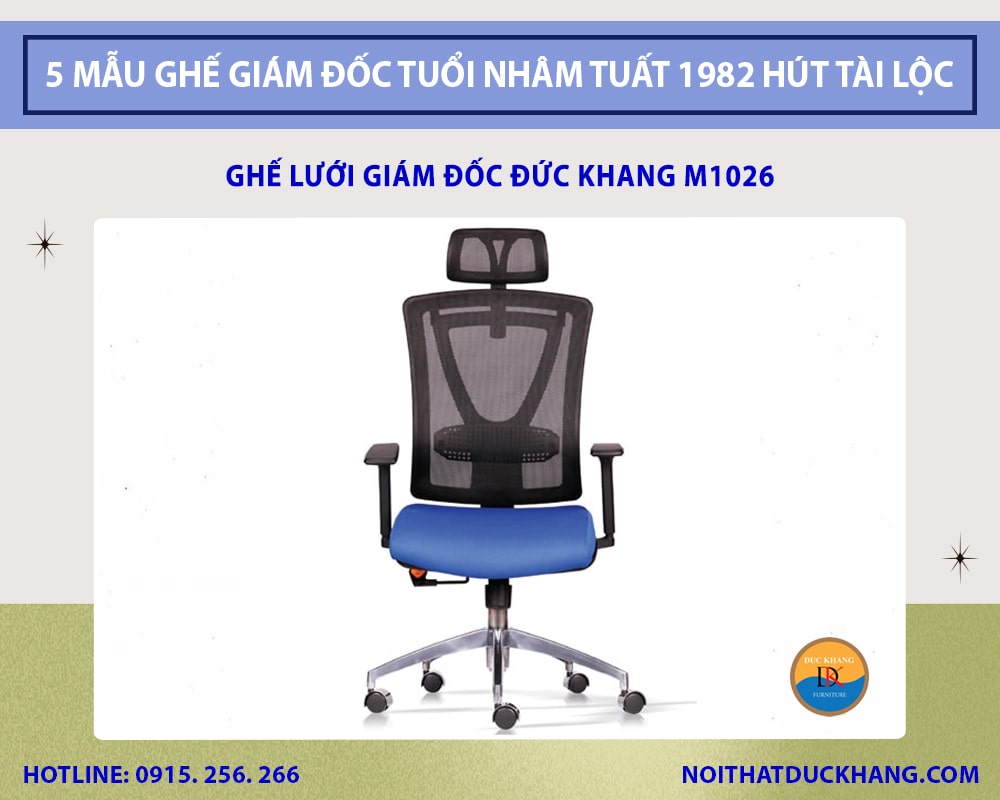 Ghế lưới giám đốc Đức Khang M1026