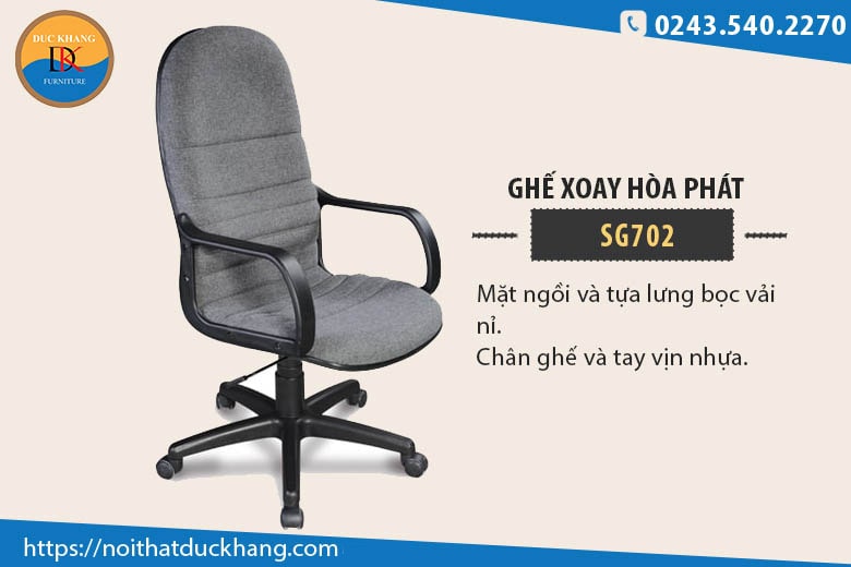 Ghế xoay Hòa Phát SG702