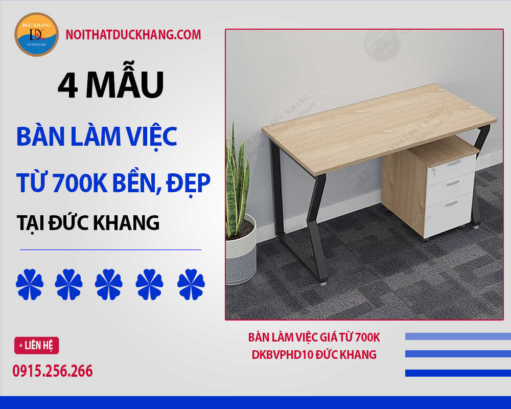 Bàn làm việc giá từ 700K DKBVPHD10 Đức Khang