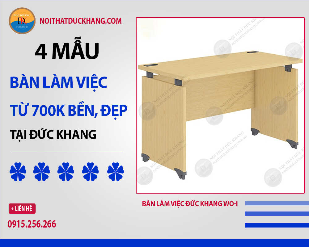 Bàn làm việc Đức Khang WO-I