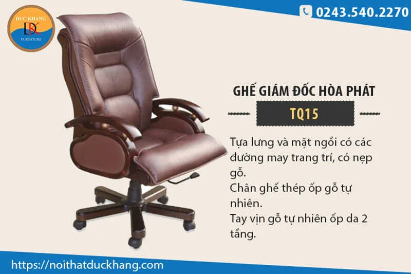 Ghế giám đốc Hòa Phát TQ15 hợp tuổi Quý Dậu 1993 Ghế giám đốc Hòa Phát TQ15 hợp tuổi Quý Dậu 1993