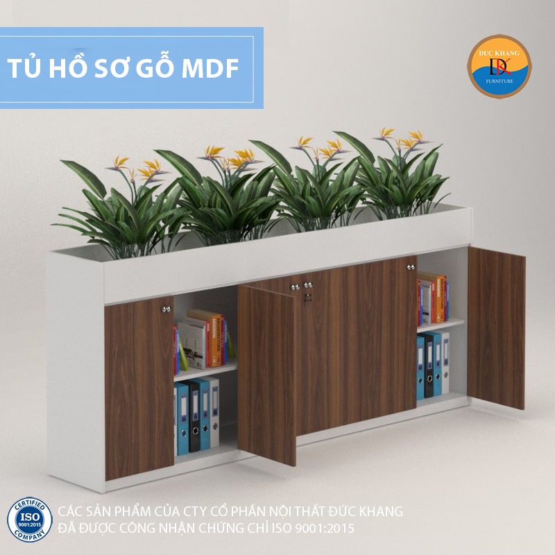 Chất liệu bề mặt gỗ của tủ tài liệu MDF