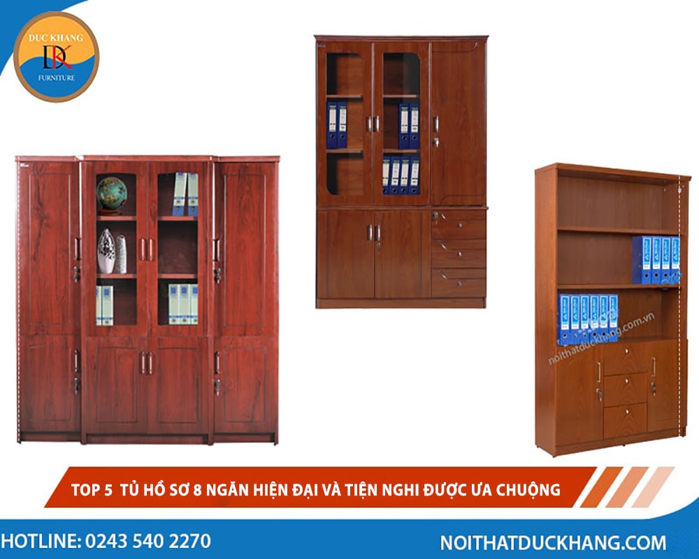 Top 5 tủ hồ sơ 8 ngăn hiện đại và tiện nghi được ưa chuộng