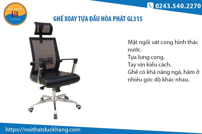 4 mẫu ghế văn phòng có tựa đầu hiện đại, cá tính