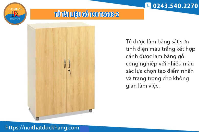 Top 4 mẫu tủ hồ sơ gỗ 1m2 bán chạy tại Đức Khang