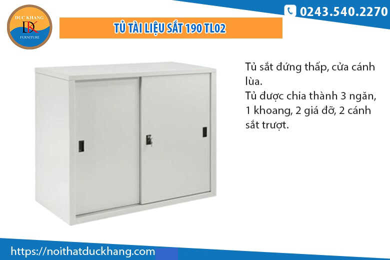 5 mẫu tủ sắt 2 ngăn bán chạy nhất tại Đức Khang