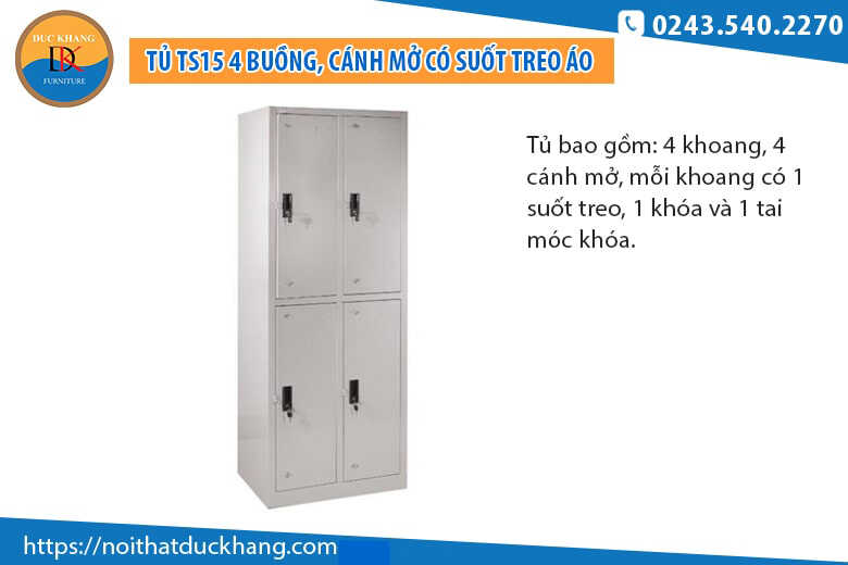 5 mẫu tủ sắt văn phòng 4 ngăn được ưa chuộng nhất hiện nay