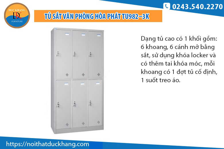 5 mẫu tủ sắt văn phòng 6 ngăn lữu trữ tài liệu