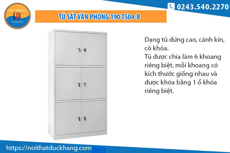 5 mẫu tủ sắt văn phòng 6 ngăn lữu trữ tài liệu