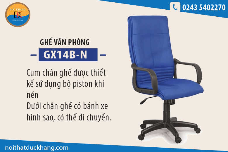 4 mẫu ghế văn phòng màu xanh dương bán chạy tại Đức Khang