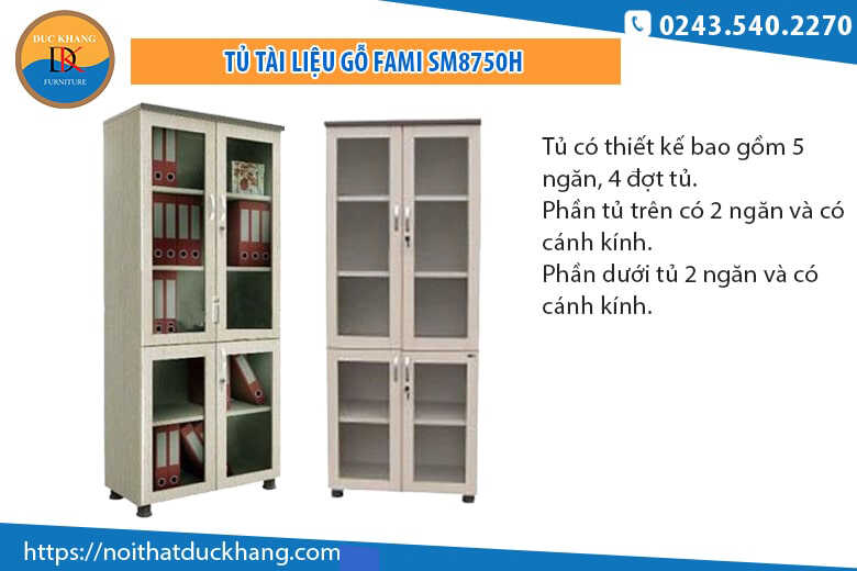 Khám phá những mẫu tủ hồ sơ 4 cánh kính bán chạy nhất tại Đức Khang