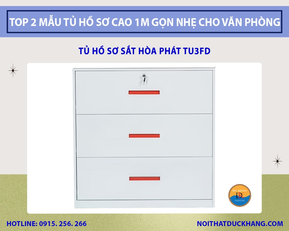 Tủ hồ sơ sắt Hòa Phát TU3FD