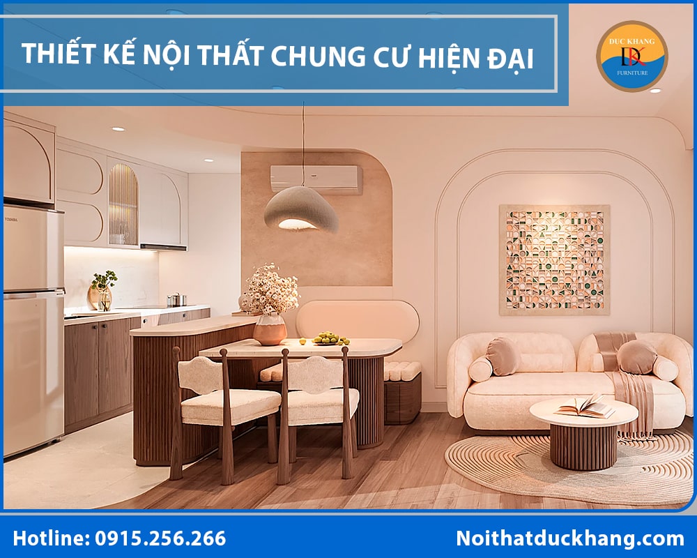 Thiết kế nội thất chung cư hiện đại - Xu hướng và giá 2025