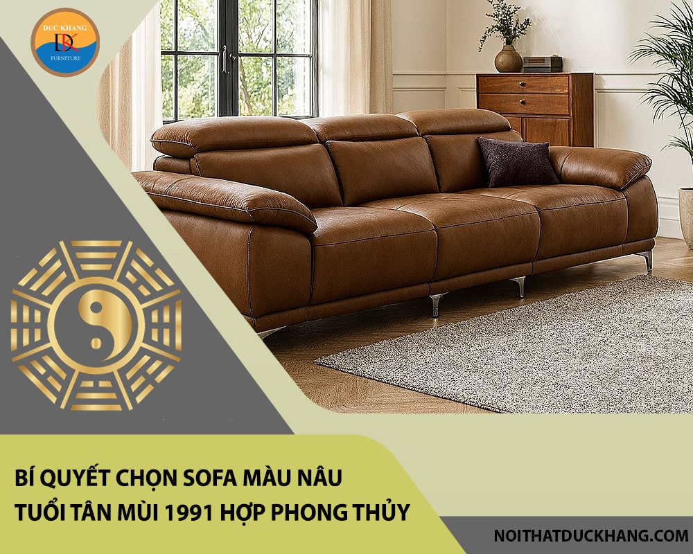 Bí quyết chọn sofa màu nâu tuổi Tân Mùi 1991 hợp phong thủy? Bí quyết chọn sofa màu nâu tuổi Tân Mùi 1991 hợp phong thủy?
