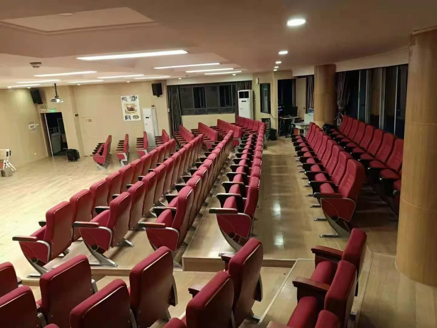 Ghế hội trường nhập khẩu khung nhôm đúc, kèm bàn viết Đức Khang WH8011-6 Ghế hội trường nhập khẩu khung nhôm đúc, kèm bàn viết Đức Khang WH8011-6