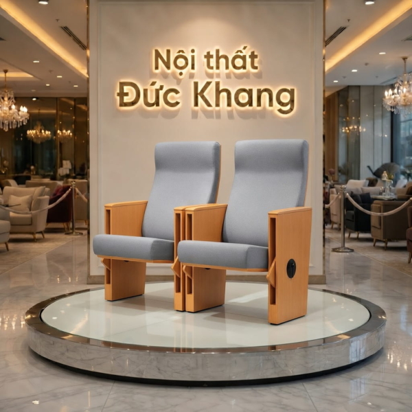 Ghế hội trường gỗ tự nhiên WH600