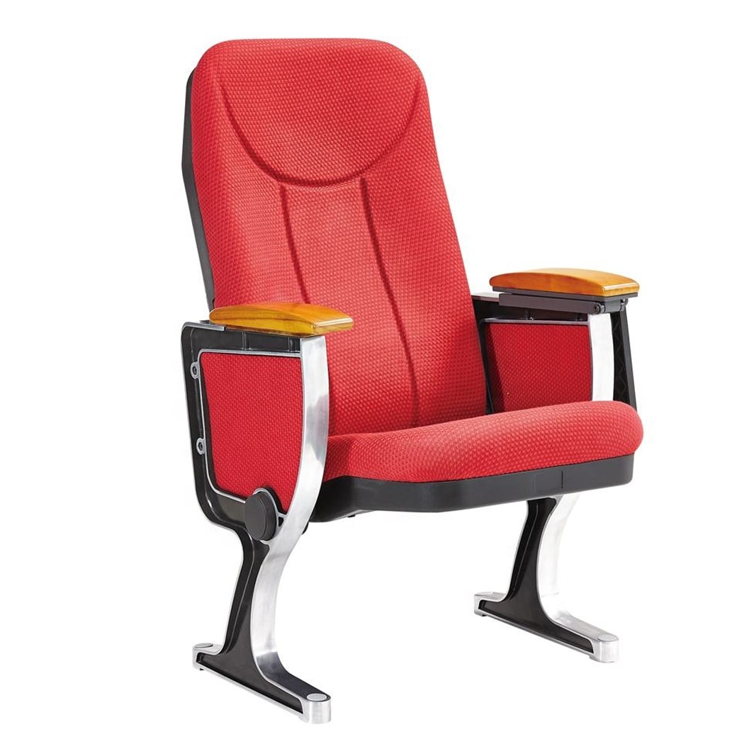 Ghế hội trường nhập khẩu kèm bàn viết, chân nhôm đúc WH808-1