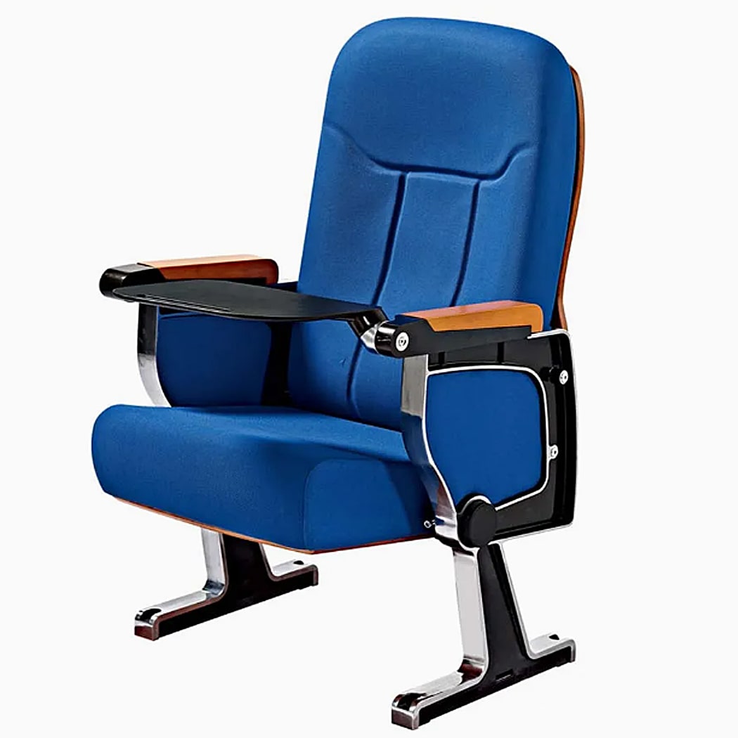 Ghế hội trường nhập khẩu kèm bàn viết, chân nhôm đúc WH808-1