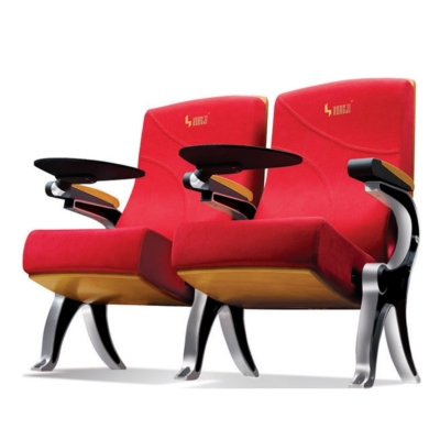 Ghế hội trường giá rẻ có bàn viết, khung nhôm đúc chân chữ R WH801