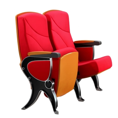 Ghế hội trường giá rẻ có bàn viết, khung nhôm đúc chân chữ R WH801