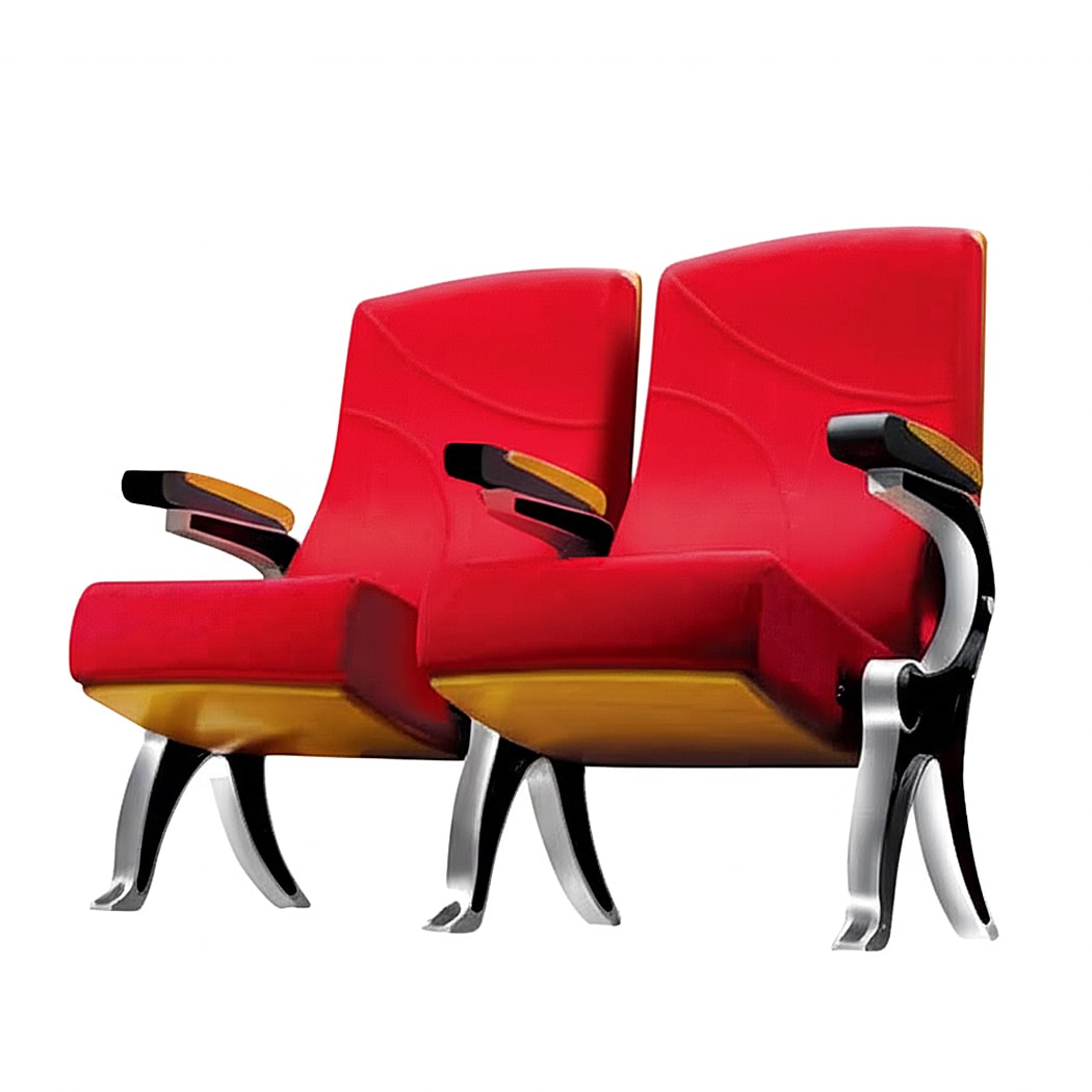 Ghế hội trường giá rẻ, có bàn viết, chân nhôm đúc HTNK027