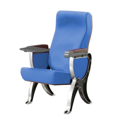 Ghế hội trường giá rẻ có bàn viết, khung nhôm đúc chân chữ R WH801